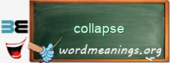 WordMeaning blackboard for collapse